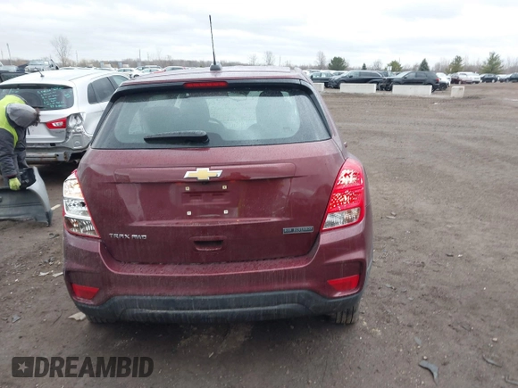 2017 Chevrolet Trax LS with VIN 3GNCJNSB0HL172704, listed as a IAAI auction lot 41821362 with 60,426 mi miles. Bid and sale history available at carsss.com. Image 16.