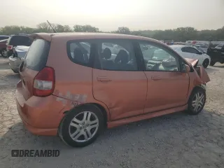 2008 Honda Fit Sport with VIN JHMGD37668S008214, listed as a Copart auction lot 70788574 with 306,614 mi miles and Salvage Title. Bid and sale history available at carsss.com. Image 3.