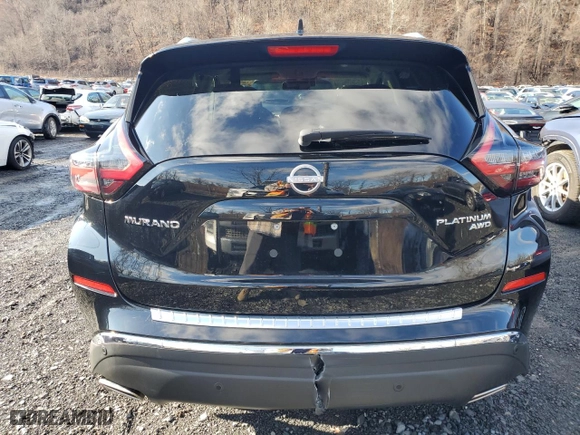 2023 Nissan Murano Platinum with VIN 5N1AZ2DS3PC138539, listed as a Copart auction lot 85485824 with 19,113 mi miles and Salvage Title. Bid and sale history available at carsss.com. Image 6.