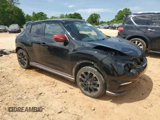 2015 Nissan Juke S with VIN JN8AF5MV4FT562114, listed as a Copart auction lot 53958235 with 93,280 mi miles and Salvage Title. Bid and sale history available at carsss.com. Image 4.