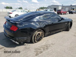 2018 Ford Mustang GT z VIN 1FA6P8CF5J5135182, wystawiony jako Copart lot #55926915 z przebiegiem 18 469 mil mil oraz Szkoda całkowita • Salvage title. Historia ofert i sprzedaży dostępna na DreamBid. Obrazek 3.