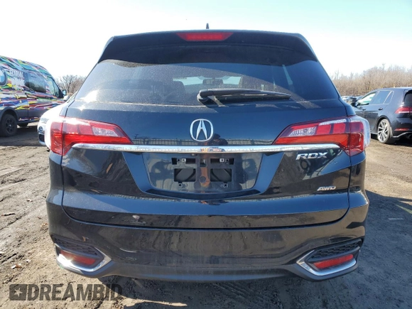 2018 Acura RDX with VIN 5J8TB4H33JL023951, listed as a Copart auction lot 47606795 with 65,280 mi miles and Salvage Title. Bid and sale history available at carsss.com. Image 6.