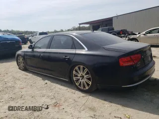 2013 Audi A8 L 3.0L with VIN WAURGAFD2DN028018, listed as a Copart auction lot 54096545 with 0 mi miles and Clean Title. Bid and sale history available at carsss.com. Image 2.
