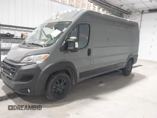 2023 Ram ProMaster Cargo with VIN 3C6LRVDG0PE502779, listed as a IAAI auction lot 41947349 with 37,569 mi miles. Bid and sale history available at carsss.com. Image 2.