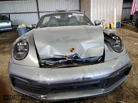2021 Porsche 911 Carrera with VIN WP0CA2A91MS239392, listed as a Copart auction lot 41788005 with 60,446 mi miles and Salvage title. Bid and sale history available at DreamBid. Image 5.