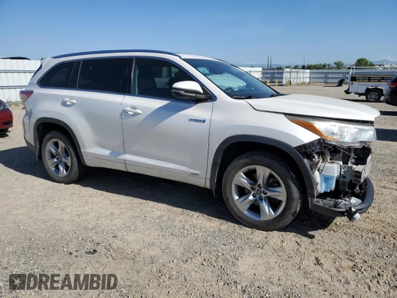 2016 Toyota Highlander Hybrid Limited with VIN 5TDDCRFH7GS016035, listed as a Copart auction lot 51459913 with 200,879 mi miles. Bid and sale history available at carsss.com. Image 4.