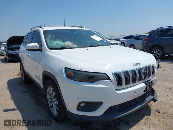 2019 Jeep Cherokee Latitude Plus z VIN 1C4PJLLB9KD232828, wystawiony jako IAAI lot #42373598 z przebiegiem 106 160 mil mil oraz . Historia ofert i sprzedaży dostępna na DreamBid. Obrazek 1.