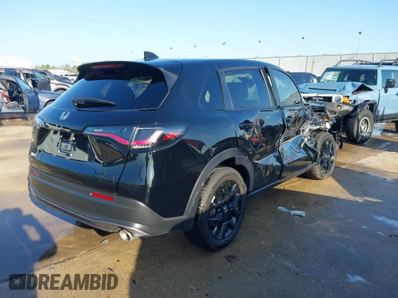 2024 Honda HR-V Sport with VIN 3CZRZ1H50RM760811, listed as a IAAI auction lot 41857751 with 9,417 mi miles. Bid and sale history available at carsss.com. Image 4.