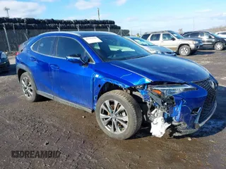 2019 Lexus UX with VIN JTHU9JBH4K2015400, listed as a IAAI auction lot 41525608 with 1 mi miles. Bid and sale history available at carsss.com. Image 1.