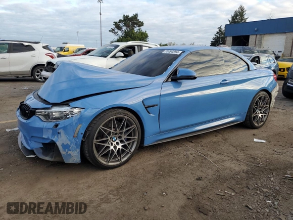 2017 BMW M4 with VIN WBS3U9C31HP971127, listed as a Copart auction lot 74494894 with 65,387 mi miles and Salvage title. Bid and sale history available at DreamBid. Image 1.