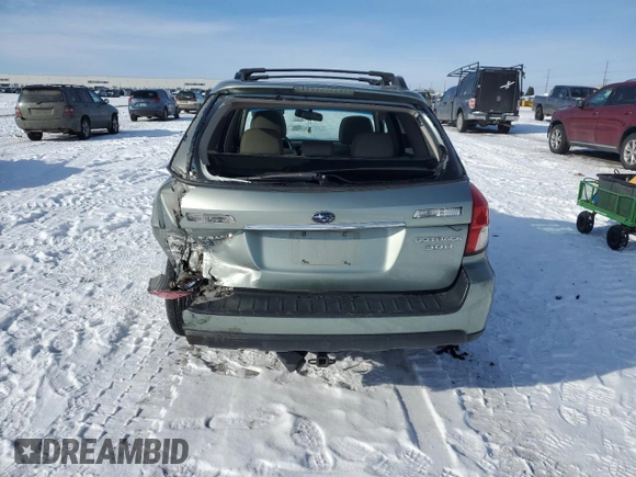 2009 Subaru Outback 3.0R Ltd with VIN 4S4BP85C294328835, listed as a Copart auction lot 44181845 with 107,811 mi miles and Salvage Title. Bid and sale history available at carsss.com. Image 6.