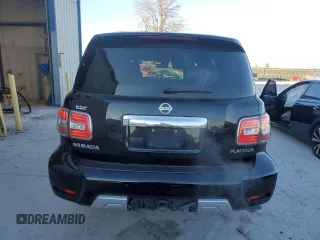 2017 Nissan Armada SL with VIN JN8AY2ND6H9005803, listed as a Copart auction lot 83749644 with 113,310 mi miles and Salvage Title. Bid and sale history available at carsss.com. Image 6.