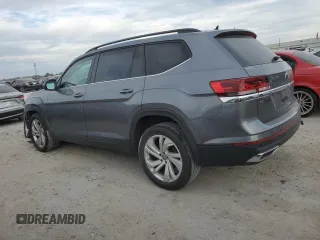 2021 Volkswagen Atlas SE with VIN 1V2WP2CA3MC607955, listed as a Copart auction lot 84155254 with 48,479 mi miles and Salvage title. Bid and sale history available at DreamBid. Image 2.