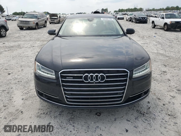 2015 Audi A8 L 4.0T with VIN WAU32AFD9FN024605, listed as a Copart auction lot 52086125 with 70,730 mi miles and Salvage Title. Bid and sale history available at carsss.com. Image 5.