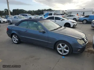 2005 Mercedes-Benz CLK-Class 3.2L with VIN WDBTK65G05T044861, listed as a Copart auction lot 75247954 with 0 mi miles and Salvage Title. Bid and sale history available at carsss.com. Image 4.