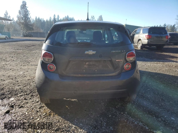 2013 Chevrolet Sonic LT with VIN 1G1JC6SB7D4183871, listed as a Copart auction lot 42805645 with 128,073 mi miles and Salvage Title. Bid and sale history available at carsss.com. Image 6.