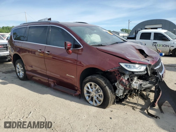2021 Chrysler Pacifica Touring L z VIN 2C4RC1BG2MR553176, wystawiony jako Copart lot #56999555 z przebiegiem 53 758 mil mil oraz Szkoda całkowita • Salvage title. Historia ofert i sprzedaży dostępna na DreamBid. Obrazek 4.