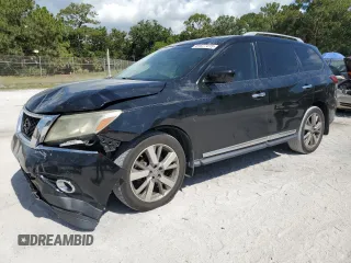 2014 Nissan Pathfinder Platinum with VIN 5N1AR2MN4EC688307, listed as a Copart auction lot 61577415 with 174,711 mi miles and Salvage title. Bid and sale history available at DreamBid. Image 1.