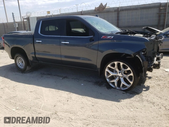 2020 Chevrolet Silverado 1500 LTZ with VIN 1GCUYGEL9LZ219724, listed as a Copart auction lot 66655174 with 47,087 mi miles and Salvage Title. Bid and sale history available at DreamBid. Image 4.