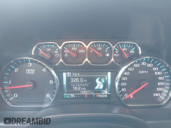 2016 Chevrolet Silverado 1500 LT with VIN 1GCUKREC1GF121209, listed as a IAAI auction lot 42024911 with 152,671 mi miles and . Bid and sale history available at DreamBid. Image 7.
