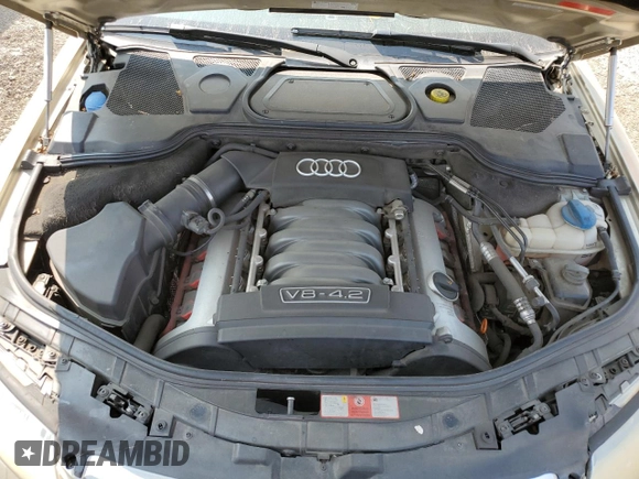 2004 Audi A8 with VIN WAUML44E14N006398, listed as a Copart auction lot 64504114 with Not provided miles and Non repairable. Bid and sale history available at DreamBid. Image 11.