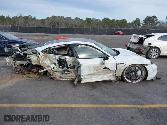 2020 Porsche Taycan 4S with VIN WP0AB2Y19LSA52181, listed as a IAAI auction lot 41467297 with 5,205 mi miles and . Bid and sale history available at DreamBid. Image 13.