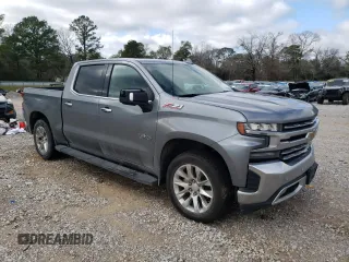 2021 Chevrolet Silverado 1500 LTZ with VIN 1GCUYGED4MZ141587, listed as a Copart auction lot 46454205 with 98,470 mi miles and Salvage Title. Bid and sale history available at DreamBid. Image 4.