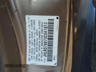 2003 Honda CR-V EX z VIN JHLRD78873C041813, wystawiony jako Copart lot #60872565 z przebiegiem 168 204 mil mil oraz Szkoda całkowita • Salvage title. Historia ofert i sprzedaży dostępna na DreamBid. Obrazek 13.