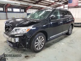 2016 Nissan Pathfinder SV with VIN 5N1AR2MM2GC615592, listed as a Copart auction lot 52010485 with 178,305 mi miles and Salvage Title. Bid and sale history available at carsss.com. Image 1.