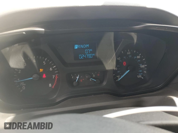 2019 Ford Transit with VIN 1FTYE1CM8KKA51956, listed as a Copart auction lot 74922524 with 24,790 mi miles and Salvage Title. Bid and sale history available at DreamBid. Image 9.