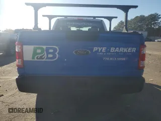2022 Ford F-150 XL with VIN 1FTEX1CBXNKF01283, listed as a Copart auction lot 47600675 with 53,189 mi miles and Salvage title. Bid and sale history available at DreamBid. Image 6.