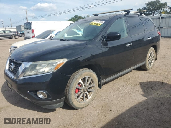 2013 Nissan Pathfinder SL with VIN 5N1AR2MNXDC671753, listed as a Copart auction lot 55573465 with 218,747 mi miles and Clean Title. Bid and sale history available at DreamBid. Image 1.