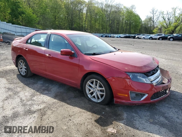 2011 Ford Fusion SEL with VIN 3FAHP0JA3BR230825, listed as a Copart auction lot 55125175 with 97,192 mi miles and Salvage Title. Bid and sale history available at DreamBid. Image 4.