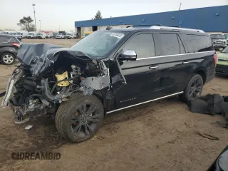 2020 Ford Expedition Max Platinum with VIN 1FMJK1MT5LEA95117, listed as a Copart auction lot 43790615 with Not provided miles and Non repairable. Bid and sale history available at DreamBid. Image 1.