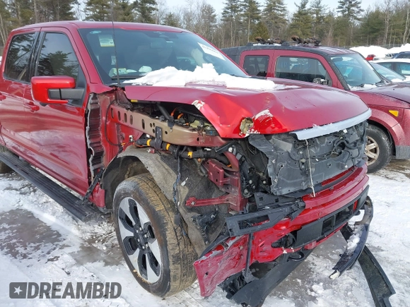 2023 Ford F-150 Lightning Pro with VIN 1FT6W1EV2PWG16485, listed as a IAAI auction lot 41496664 with 7,171 mi miles and . Bid and sale history available at DreamBid. Image 6.