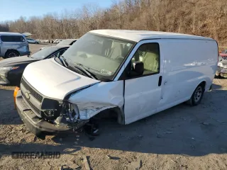 2009 Chevrolet Express Cargo Van with VIN 1GCFG15X491110333, listed as a Copart auction lot 88082765 with 77,188 mi miles and Salvage Title. Bid and sale history available at carsss.com. Image 1.