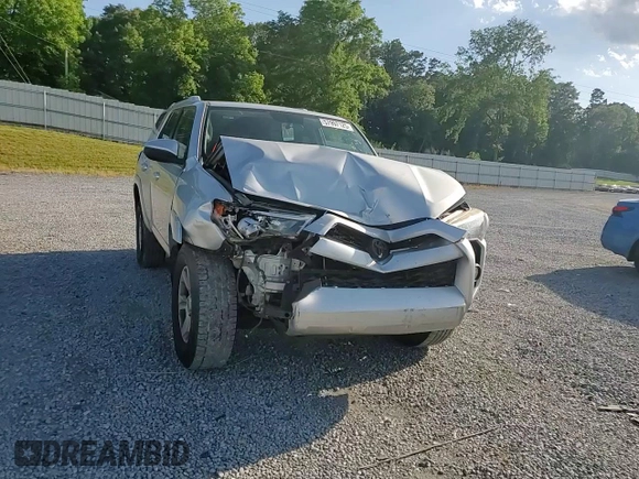 2016 Toyota 4Runner SR5 with VIN JTEZU5JR6G5122702, listed as a Copart auction lot 57997125 with 75,594 mi miles and Salvage title. Bid and sale history available at DreamBid. Image 14.