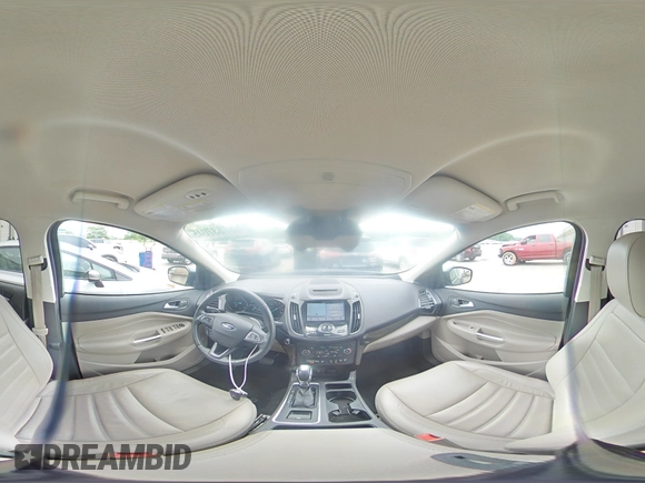 2018 Ford Escape Titanium with VIN 1FMCU9J93JUC01903, listed as a Copart auction lot 57337045 with 59,276 mi miles and Salvage title. Bid and sale history available at DreamBid. Image 15.
