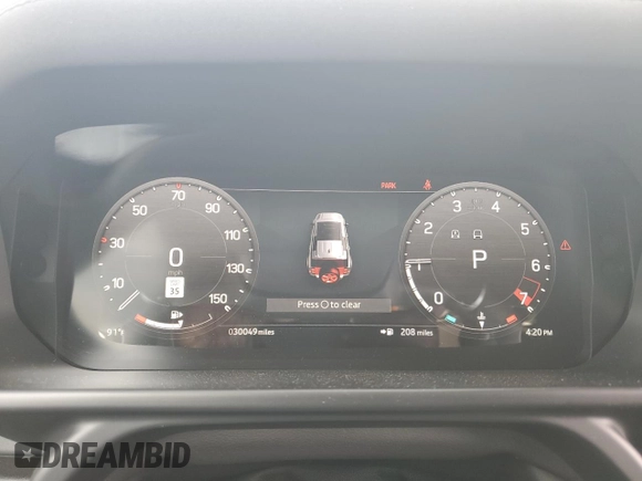 2023 Land Rover Defender X-Dynamic SE with VIN SALE2EEU5P2146443, listed as a Copart auction lot 61043395 with 30,049 mi miles and Salvage title. Bid and sale history available at DreamBid. Image 9.