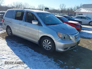 2009 Honda Odyssey EX-L с VIN 5FNRL38769B044326, выставлен на аукционе IAAI как лот 41614369 с пробегом 234 551 миль миль и . История ставок и продаж доступна на DreamBid. Изображение 1.