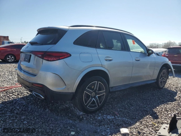 2024 Mercedes-Benz GLC with VIN W1NKM4GB5RF166044, listed as a Copart auction lot 47439195 with 6,311 mi miles and Salvage Title. Bid and sale history available at carsss.com. Image 3.