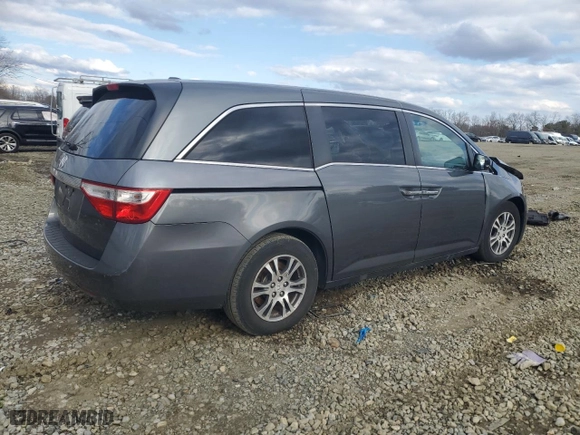 2013 Honda Odyssey EX-L with VIN 5FNRL5H60DB024911, listed as a Copart auction lot 48499285 with 0 mi miles and Salvage Title. Bid and sale history available at carsss.com. Image 3.