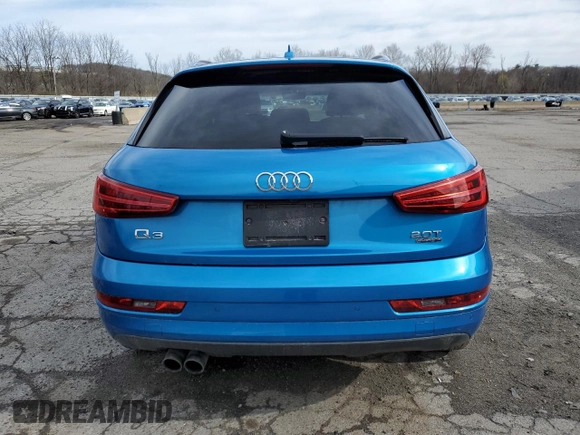 2016 Audi Q3 Premium Plus with VIN WA1EFCFS8GR022679, listed as a Copart auction lot 52772955 with 105,115 mi miles and Non repairable. Bid and sale history available at DreamBid. Image 6.