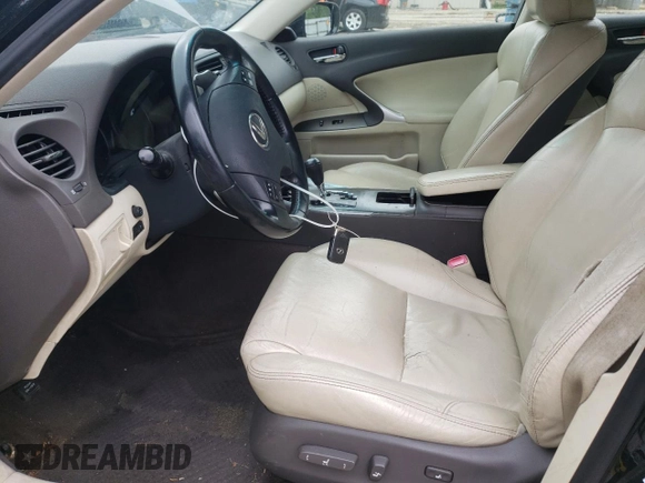2010 Lexus IS 250 z VIN JTHBF5C27A5112346, wystawiony jako Copart lot #56522235 z przebiegiem 245 915 mil mil oraz Czysty tytuł • Clean title. Historia ofert i sprzedaży dostępna na DreamBid. Obrazek 7.