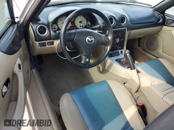 2003 Mazda MX-5 Miata Cloth with VIN JM1NB353230312510, listed as a Copart auction lot 54925895 with 141,391 mi miles and Salvage Title. Bid and sale history available at DreamBid. Image 8.