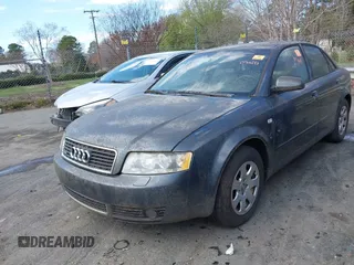 2002 Audi A4 1.8T with VIN WAULC68E22A308336, listed as a IAAI auction lot 41783633 with 1 mi miles. Bid and sale history available at carsss.com. Image 2.