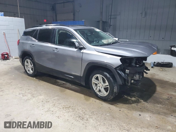 2018 GMC Terrain SLE with VIN 3GKALTEX0JL144790, listed as a Copart auction lot 84878584 with 0 mi miles and Salvage Title. Bid and sale history available at carsss.com. Image 4.