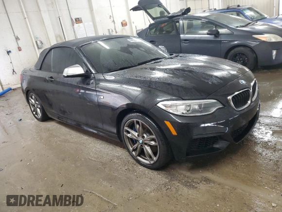 2015 BMW 2 Series M235i with VIN WBA1M1C55FV393797, listed as a Copart auction lot 44534245 with 93,136 mi miles and Salvage title. Bid and sale history available at DreamBid. Image 4.