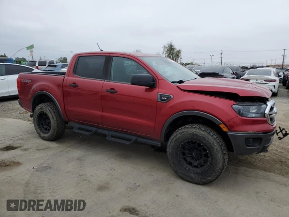 2021 Ford Ranger XL with VIN 1FTER4FH4MLD72851, listed as a Copart auction lot 55323665 with 81,235 mi miles and Salvage Title. Bid and sale history available at carsss.com. Image 4.