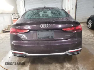 2021 Audi A5 Sportback S line Premium Plus with VIN WAUFACF56MA025896, listed as a Copart auction lot 46140244 with 39,531 mi miles. Bid and sale history available at carsss.com. Image 6.